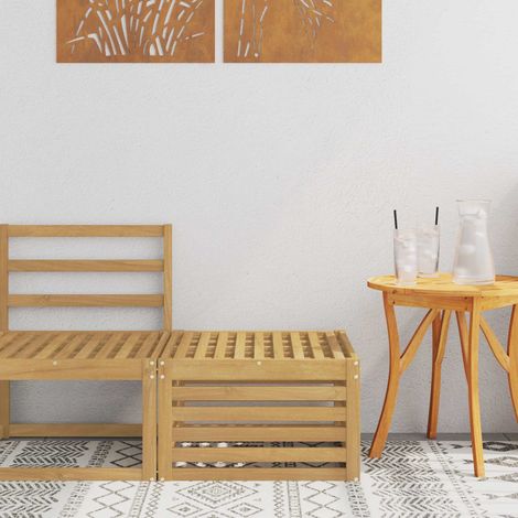 Reposapiés de exterior Madera de Acacia Sólida