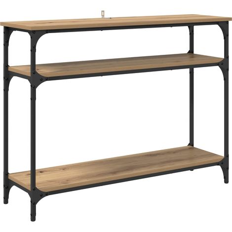 Maison Exclusive - Tavolo consolle Rovere artigianale 100 x 29 x 75 cm