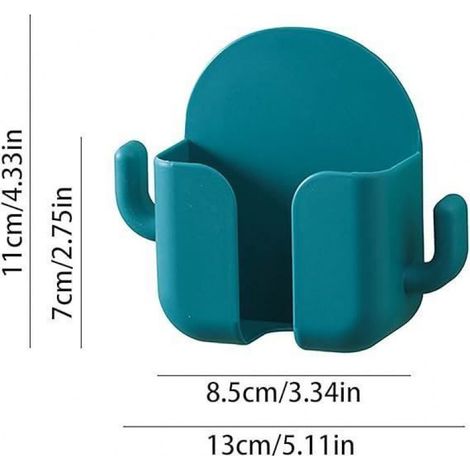 Organisateur mural - Boîte de rangement télécommande - Couleur aléatoire - ABS - 4 pièces (1/4)