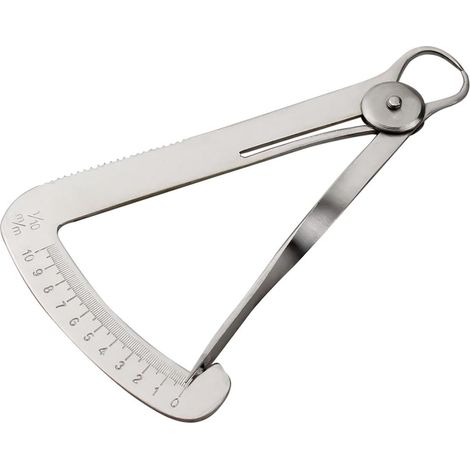 Edelstahl-Messschieber, Zahndickenmesser, dreieckiger Kronenmesser für Zahnärzte (Metallmesstechnik)