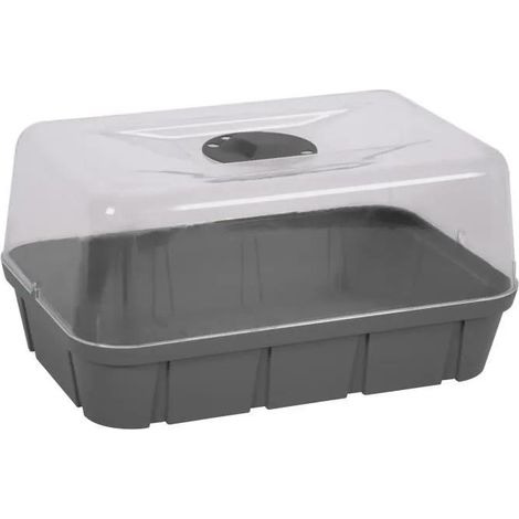 Eda Mini invernadero gris antracita 38x25x19 cm capacidad 5,7 L