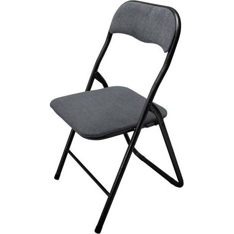 SEDIA PIEGHEVOLE POLO TESSUTO GRIGIO SCURO 27