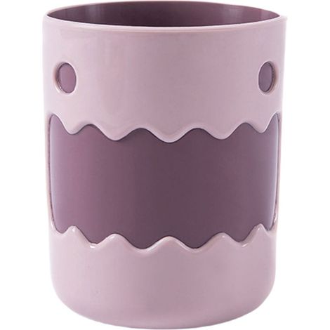 Gobelet À Bains - Gobelet À Rincage Buccal - 400 ml - Plastique - Rose - 8 x 8 x 10 cm (1/5)