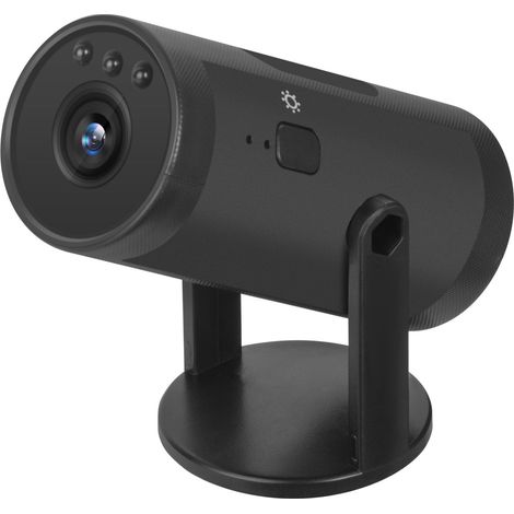 Caméra de surveillance à distance WiFi intelligente sans fil pour la maison avec vision nocturne haute définition - Noire (1/4)