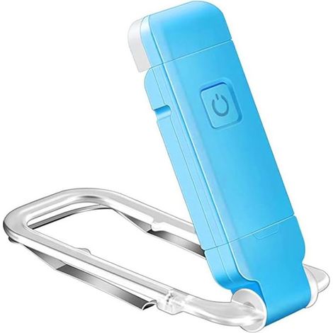 Lampe de Lecture LED USB Rechargeable Pince Flexible Portable Protection Yeux Bureau (1/3)