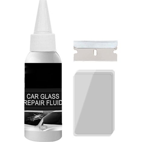 Kit Réparation Pare-Brise Voiture Outil Restauration Rayures Fissures Verre Auto (1/4)