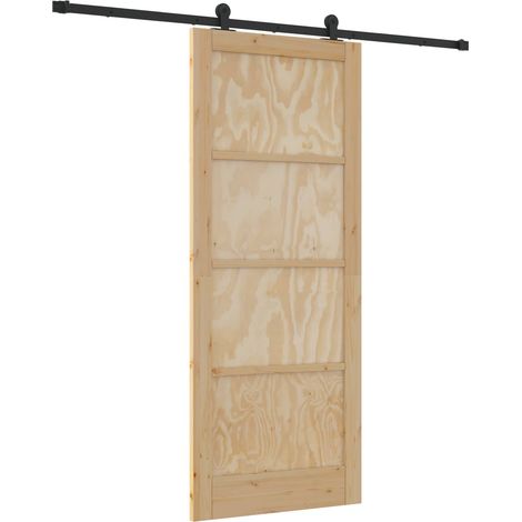 Maison Exclusive - Schiebetür ORKDAL Natur 86 x 211 cm Massives K