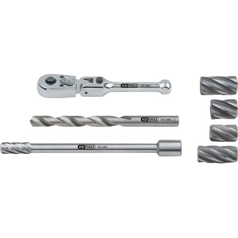 Serie di alesatori per ABS, 7 pz (1/4)