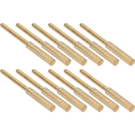 12 Pièces Disques de Meulage Diamantés 4.8mm pour Affûtage de Chaîne de Tronçonneuse, Pierre à Aiguiser Durable (1/5)
