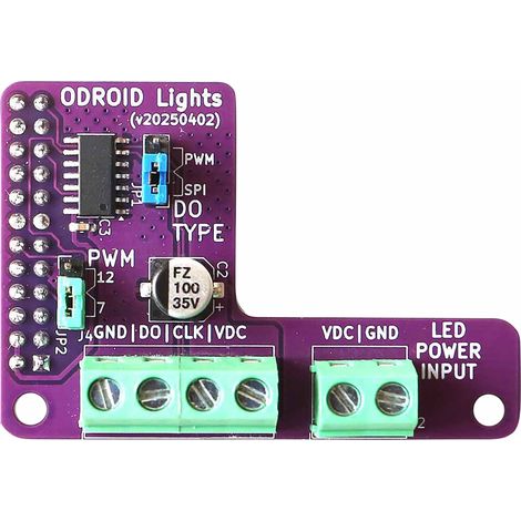 Carte d'éclairage ODROID pour ODROID-C5 (1/3)