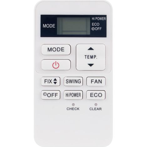 Fernbedienung für Toshiba Klimaanlagen (RBC-ASX11E-C, RAS-107SKV-E6, RAS-077SKV-E6, RAS-07BKV-E)
