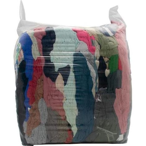 Trapo industrial de limpieza 5kg - surtido, 100% algodón, alta absorción, no deja pelusa, marca TRAPO.
