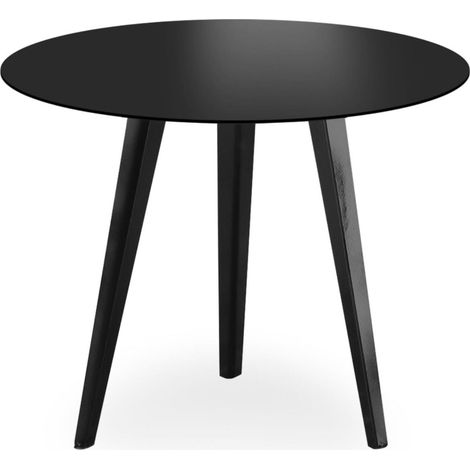 Table d'Appoint Ronde "Bimix" 45cm Noir