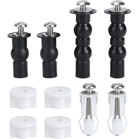 Set di viti e bulloni per coperchio WC universale, accessori per sedili, kit di parti di ricambio hardware (1/5)