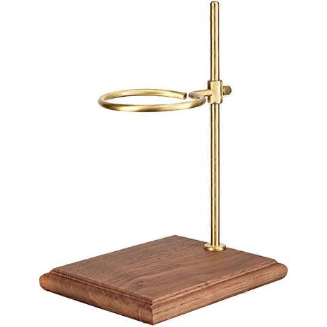 Support pour cafetière à filtre manuelle avec base en boishauteur réglableporte-filtre et porte-filtre. (1/5)