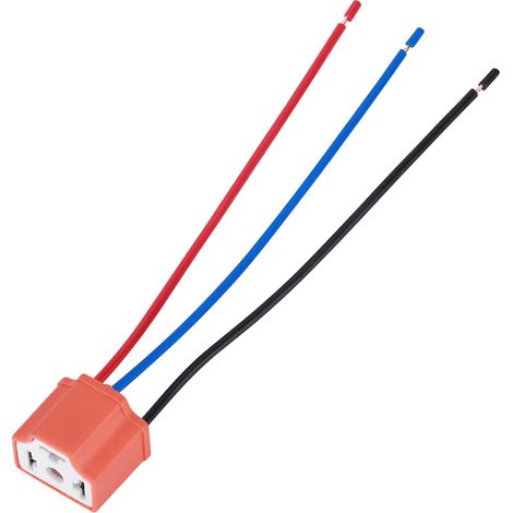 H4 9003 weiblicher Stecker für Keramikscheinwerfer, elektrischer Kabelbaumadapter mit Glühfaden, wasserdichte Anschlussbuchse. (1/5)
