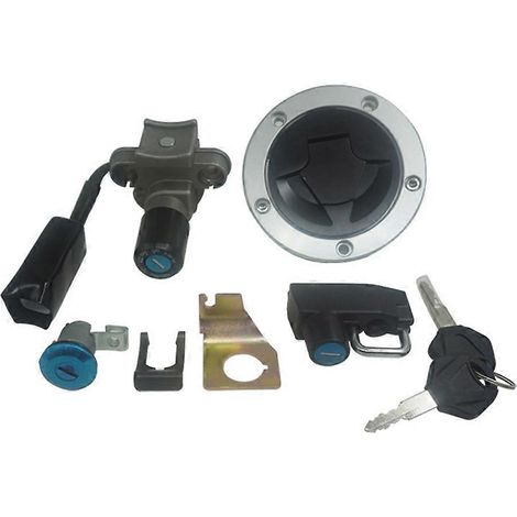 Komplettes Schließsystem für Kawasaki Z125PRO BR125J Motorrad (2017-2022): Zündschloss, Tankdeckel und Schlüssel (1/5)