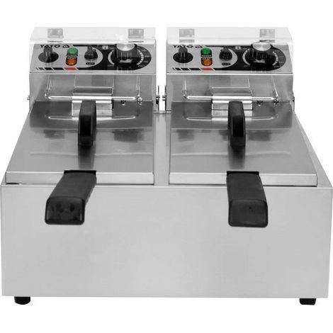 Friteuse professionnelle 2 x 3,5 L 2 x 2 000 W 425 x 410 x 290 mm