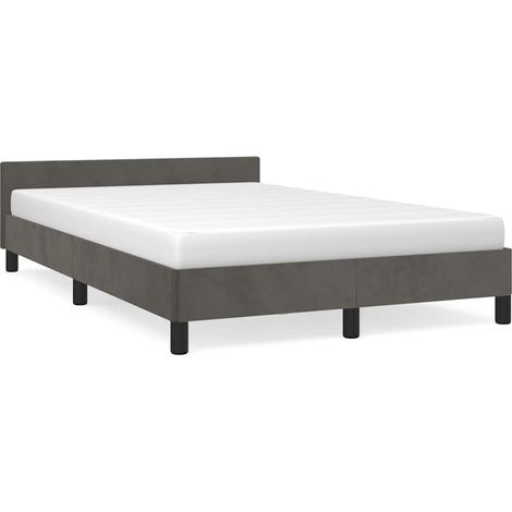 Maison Exclusive - Bettgestell ohne Matratze Dunkelgrau 120x200 c
