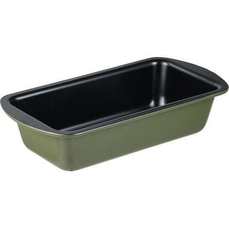 Moule Rectangulaire Vert Olive Acier Carbone Antiadhésif, Cuisson Uniforme. - San Ignacio