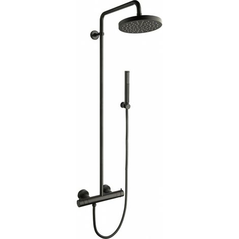 Colonne de douche avec mitigeur thermostatique BLACKMAT TRIVERDE - CRISTINA ONDYNA TV48613 (1/2)