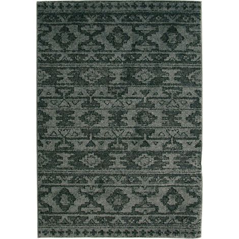 VENISE - Tapis à motifs ethniques scandinaves gris 133x190 (1/5)