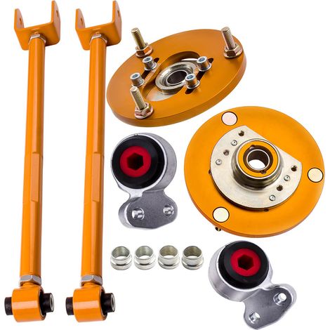 SUSPENSION SET CAMBER ARMS + CAMBER PLATES + CONTROL ARMS BUSHINGS FOR BMW E46