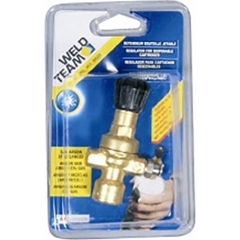 Lincoln Electric – Détendeur argon et mélanges pour cartouche jetable – Soudage semi-automatique MIG/MAG – Pour tuyau 4mm – Gaz Argon/CO2