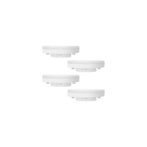 Ampoule GX53 LED 7W, Blanc Chaud 2700K, Non Dimmable, Équivalent à 50W Halogène, Ampoule LED GX53 Spot pour Armoires, Vitrines, 180°, AC 220V, 665LM, Lot de 4 (1/5)
