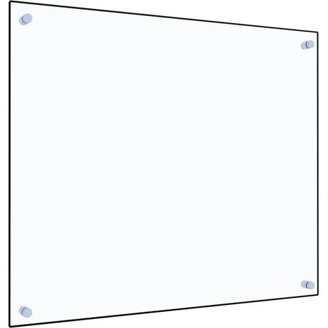 Dosseret de cuisine Fond de hotte Crédence de cuisine Transparent 70x60 cm Verre trempé NSME7781 (1/5)