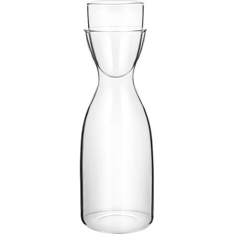 Carafe et verres assortis, pichet en verre transparent, théière avec couvercle en verre, résistante à la chaleur et au froid, pour la maison et la table (1/5)
