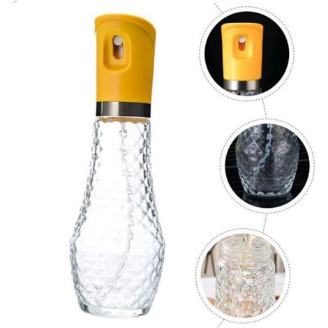 Distributeur Huile Cuisine Verre Pressable Vaporisateur Huile Pour Cuisson Contrôle Précis Bouteille Transparente Adapté Maison (1/5)