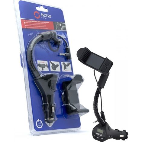 Support avec émetteur FM et kit mains libres Sparco SPC5100 (1/3)