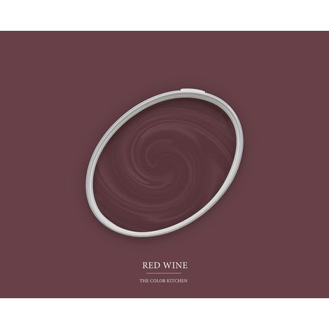 Peinture rouge bordeaux mat moderne et résistante Peinture facile à appliquer Peinture The Color Kitchen TCK7013 2,5L