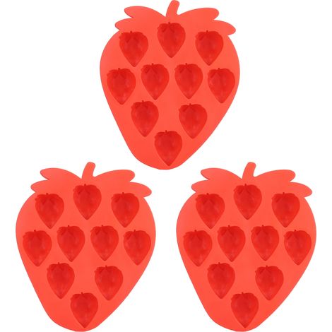 Bac à glaçons en silicone 3 pièces, matériaux de qualité alimentaire, moules à congélation flexibles pour congélateur à cocktails (1/5)