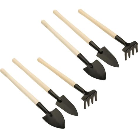 Kit D’Outils Mini pour Plantes en Pot 15 Pièces Bois Métal Bonsaï et Fleur en Pot, Usage Maison ou Boutique, Lot Pratique Conçu pour Amis et Garçon et Filles (1/5)