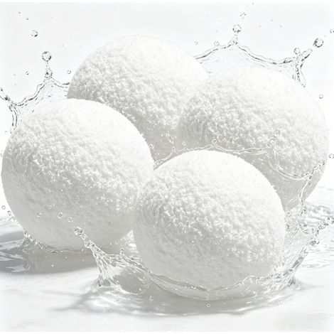 Set di 4 spugne assorbenti per piscina, sfere filtranti riutilizzabili, spugne galleggianti antischiuma per piscine, vasche idromassaggio e spa. (1/5)