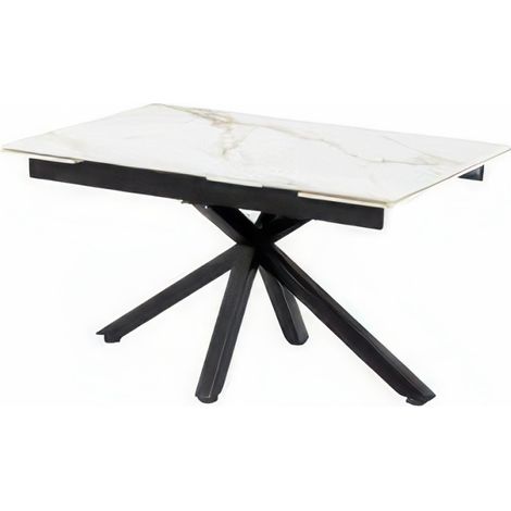 Tavolo Allungabile Starstore 140/200 x 90 x h 76 cm Top in Ceramica 12 mm Decoro 112