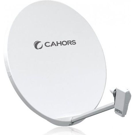 Parabole FIBRE SMC 100 cm - CAHORS - Support 1 LNB - Blanc - Garantie 10 ans - Réception optimale