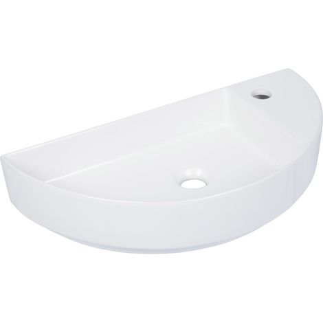 Primaster Waschbecken Keramik Luna 60 x 30 cm weiß