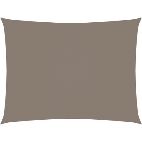 Voile de parasol Tissu Oxford rectangulaire 5x7 m Taupe (1/5)