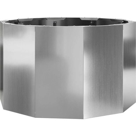 Planter Silver 60 x 60 x 35 cm Galvanised Steel vidaXL