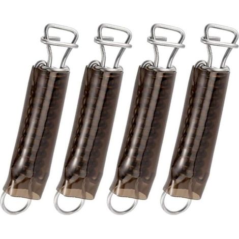 Lot de 4 couvertures de piscine en acier inoxydable avec couvercles de protection, matériel robuste D-For Ring pour, (sans étui) (1/5)