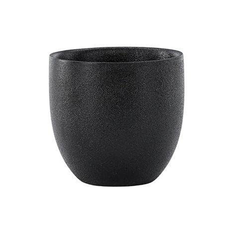 WabiSabi tasse en porcelaine solide noire. (1/5)