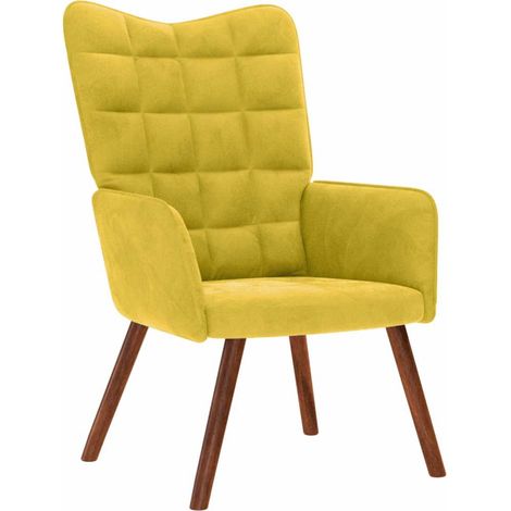vidaXL Relaxsessel Gelber Samt (1/5)