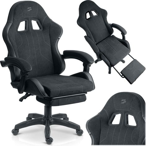Gaming Chair with Footrest and Recline Function, Ergonomic Design