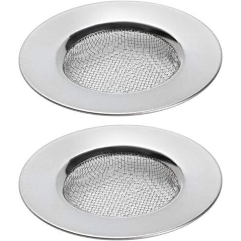 Langray – Lot de 2 filtres de drainage en acier inoxydable 3 pouces – Antirouille et anticorrosion – Pour éviers, douches et baignoires (1/5)