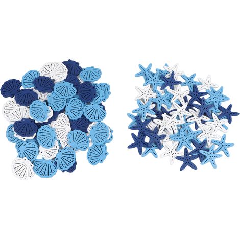 100 pièces Coquillages Étoiles de Mer Décoration Maison Créative Artisanal Bois DIY pour Fête Vacances Célébration Photographie (1/5)