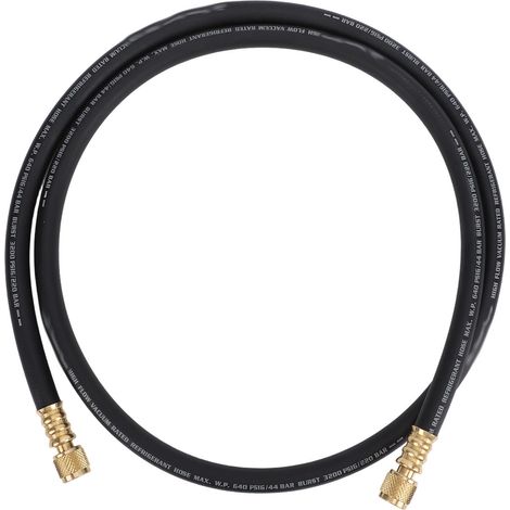 Tuyau d'aspiration CVC, longueur 6 pieds, raccord 3/8 pouces x 3/8 pouces, pression de fonctionnement 640PSI, charge de liquide de refroidissement en rafale 3200PSI (1/5)