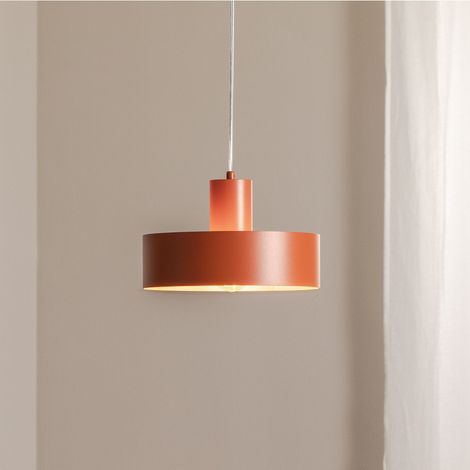 [NEUWERTIG] B-Ware Sigma Hängeleuchte Rif M LED Pendelleuchte dimmbar rot Stahl Ø25cm 1-flammig (1/2)
